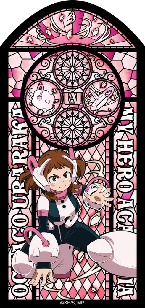 『僕のヒーローアカデミア』ステンドグラス風 クリアステッカー/麗日お茶子